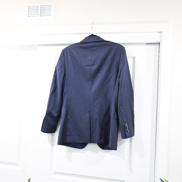 Reiss Mens Size 38 MURRELL 100% Wool Blue Navy Blazer - Picture 6 of 10